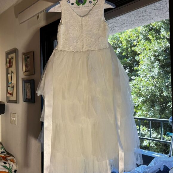 Lace Ball Gown Flower Girl Dresses Weddings First Communion Girls tip top kids - Picture 3 of 16